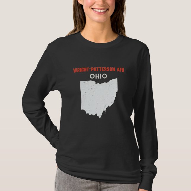 Camiseta Wright Patterson AFB and Richwood Ohio USA State A (Anverso)