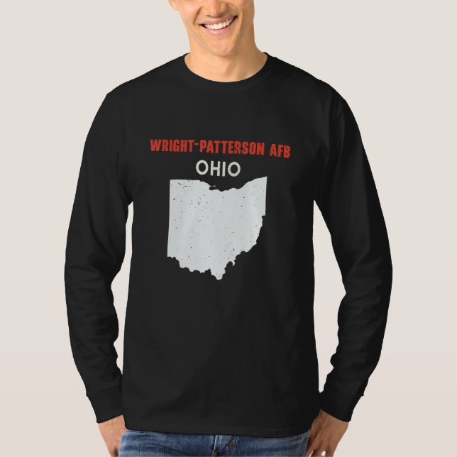 Camiseta Wright Patterson AFB and Richwood Ohio USA State A (Anverso)