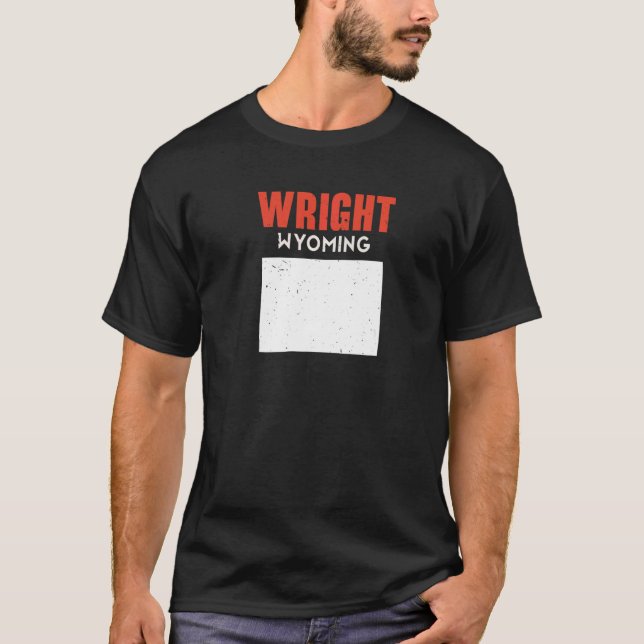 Camiseta Wright Wyoming Estados Unidos Estados Unidos Viaje (Anverso)