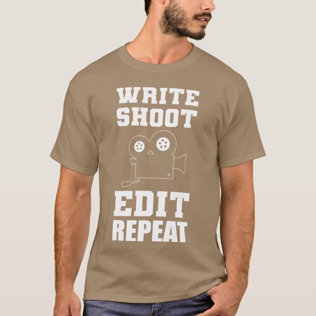 Camiseta Write Shoot Edit Editor in Chief Gift family (Anverso)