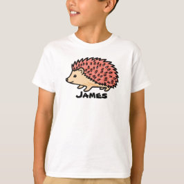 Camiseta write your name on this Pink Hedgehog