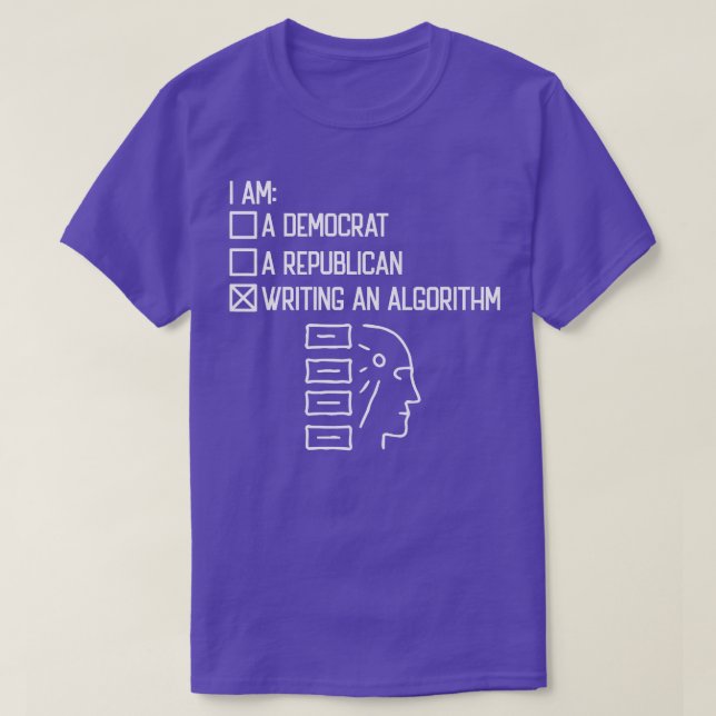 Camiseta Writing An Algorithm - Data Scientist Engineer Dat (Diseño del anverso)