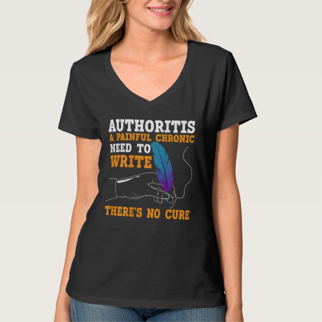 Camiseta Writing BACKPRINT For Authors And Writers 2 (Anverso)