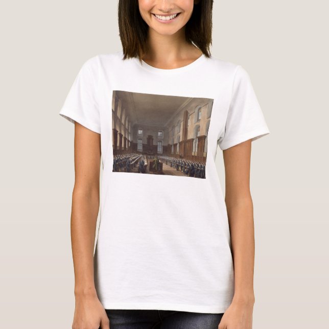 Camiseta Writing School, Christ Hospital, from Ackermann's (Anverso)
