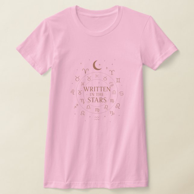 Camiseta Written in the Stars | Mystic Zodiac Celestial Des (Distribución)