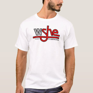 Camiseta WSHE 103.5 colores de luz de estilo de VENTAJA FM 