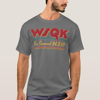 Camiseta WSQKhe Squawk 945 FM rojo vintage retro