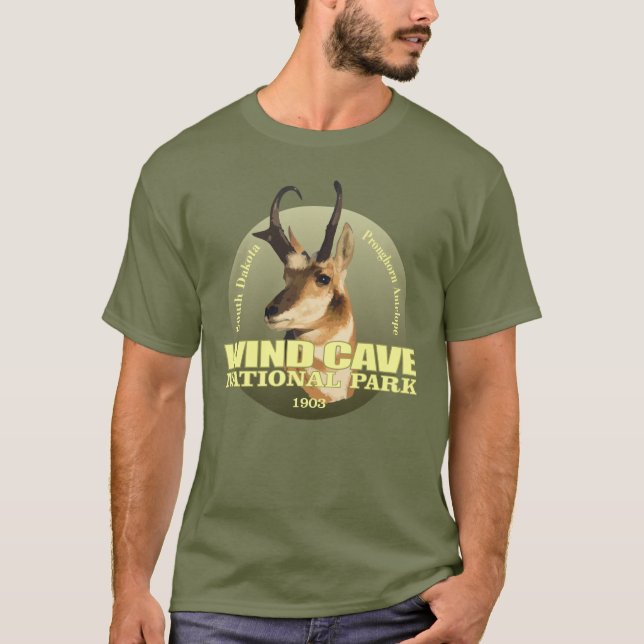 Camiseta WT Cave NP (Pronghorn) (Anverso)