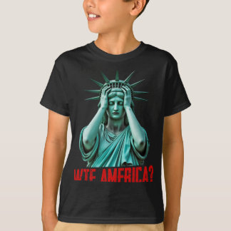 Camiseta Wtf America Statue Of Liberty Anti-trump Political