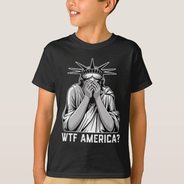 Camiseta Wtf America Trump  (Anverso)