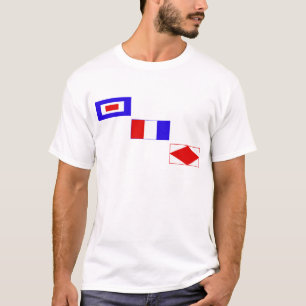 Camiseta Wtf de las banderas de señal