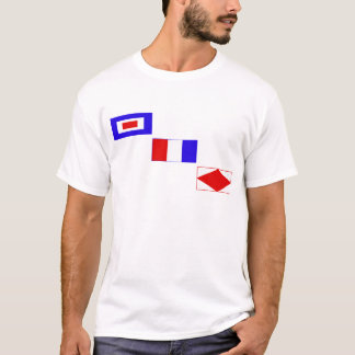 Camiseta Wtf de las banderas de señal
