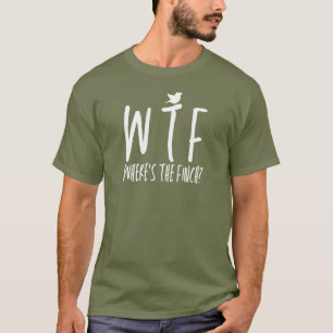 Camiseta WTF dónde está el nerd de aves de retiro fincas