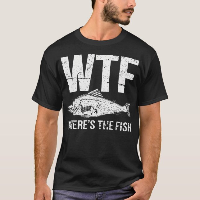 Camiseta Wtf Donde Está El Pescado (Anverso)
