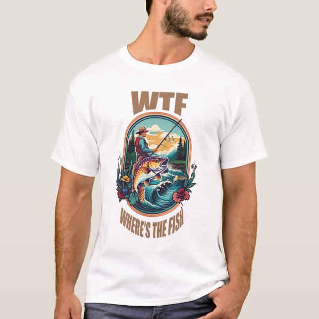 Camiseta wtf dónde está el pez (Anverso)