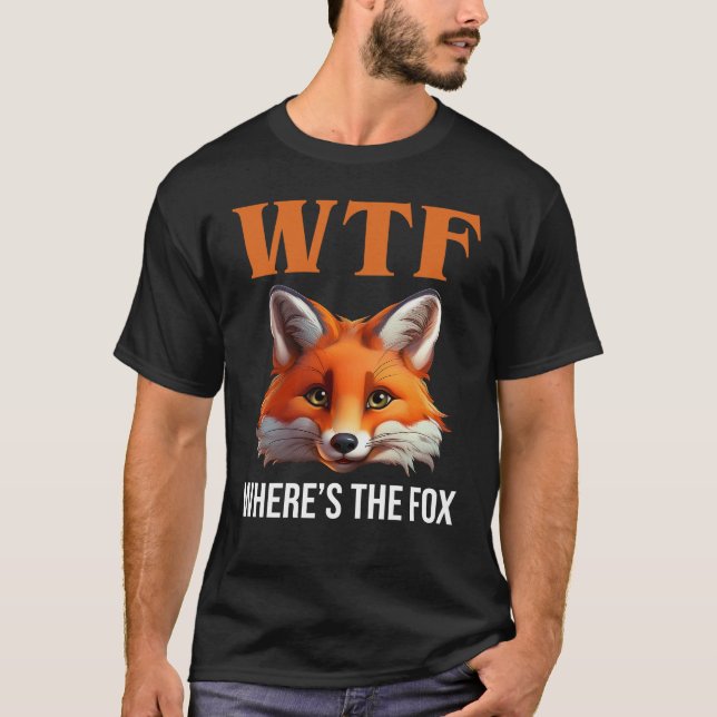 Camiseta WTF - ¿Dónde está el Zorro? (Anverso)