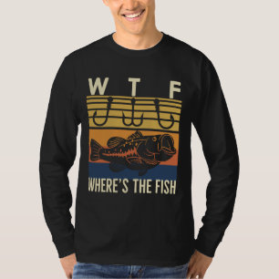 Camiseta Wtf Donde Está La Pesca De Peces