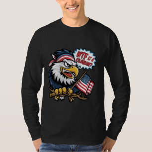 Camiseta WTF es un águila patriótica del 4 de julio gracios