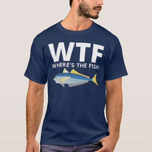 Camiseta WTF - Funny Where's The Fish (Anverso)