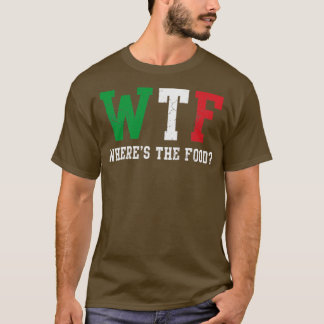 Camiseta WTF italiano Wheres the Food Italia