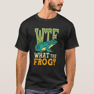 Camiseta WTF Qué Es El Anfibio De La Rana