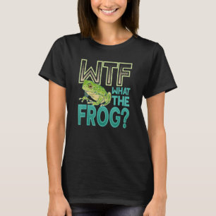 Camiseta WTF Qué Es El Anfibio De La Rana 1