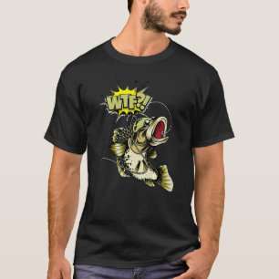 Camiseta Wtf Quiere Pescar Gráfico 1