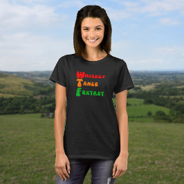 Camiseta WTF slogan divertido del tango de Whiskey Foxtrot