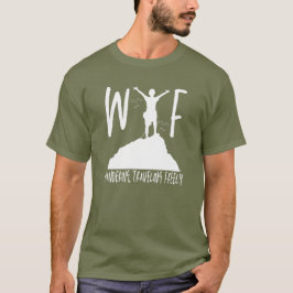 Camiseta WTF Wandering Viajando Vacaciones de Jubilación de