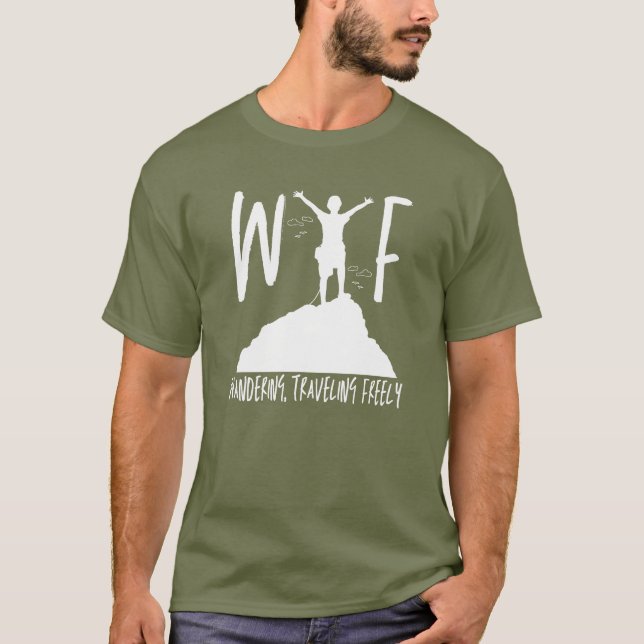 Camiseta WTF Wandering Viajando Vacaciones de Jubilación de