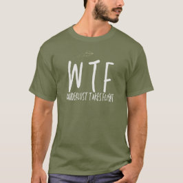 Camiseta WTF Wanderlust se lleva viaje de retiro de vuelo
