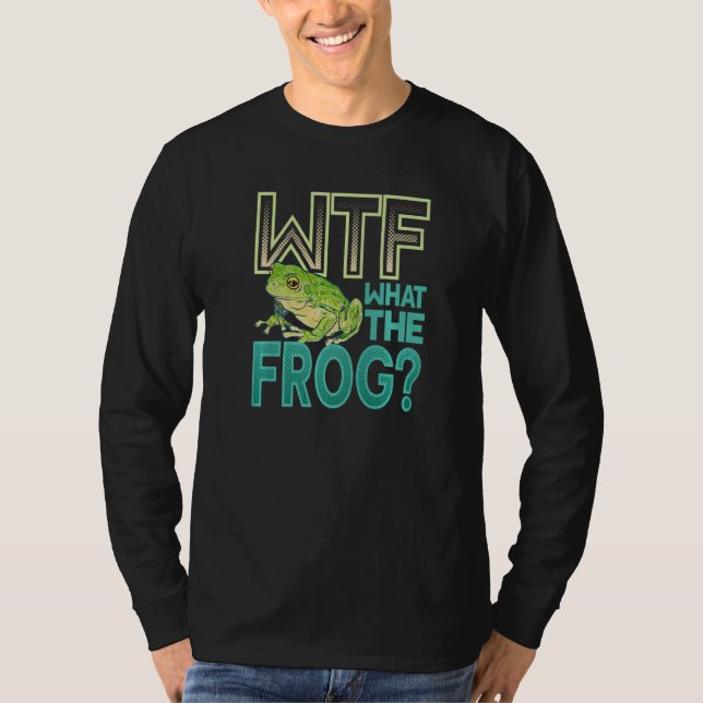 Camiseta WTF  What The Frog Amphibian  1 (Anverso)