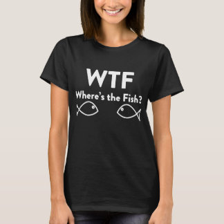 Camiseta WTF Where_s The Fish Funny Mens Soft Fishing Trip