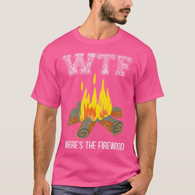 Camiseta Wtf Wheres The Firewood Funny Outventure H (Anverso)