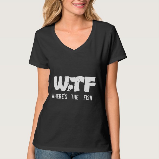 Camiseta Wtf Wheres The Fish (Anverso)