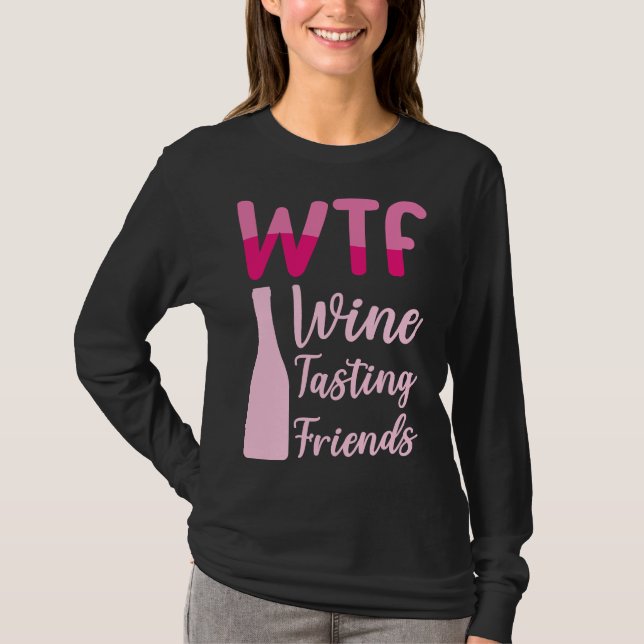 Camiseta Wtf Wine Tasting Friends 36 (Anverso)