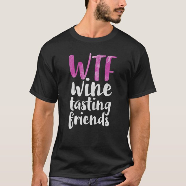 Camiseta WTF Wine Tasting Friends Bebe (Anverso)