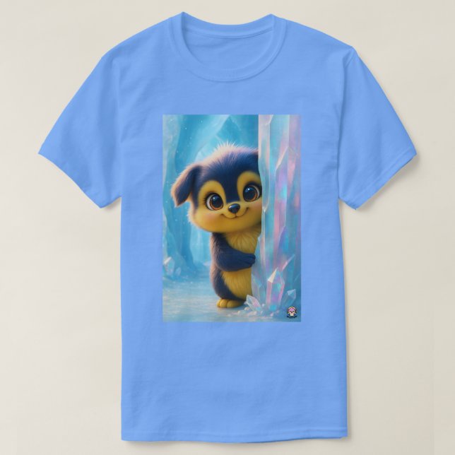 Camiseta Wuffoo Molli Cute Kawaii Puppy Ice cave tee (Diseño del anverso)