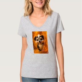 Camiseta Wuffoo Surffie Cute Kawaii Puppy Amber