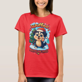 Camiseta Wuffoo Surffie Feliz Navidad Kawaii 3D Fiesta