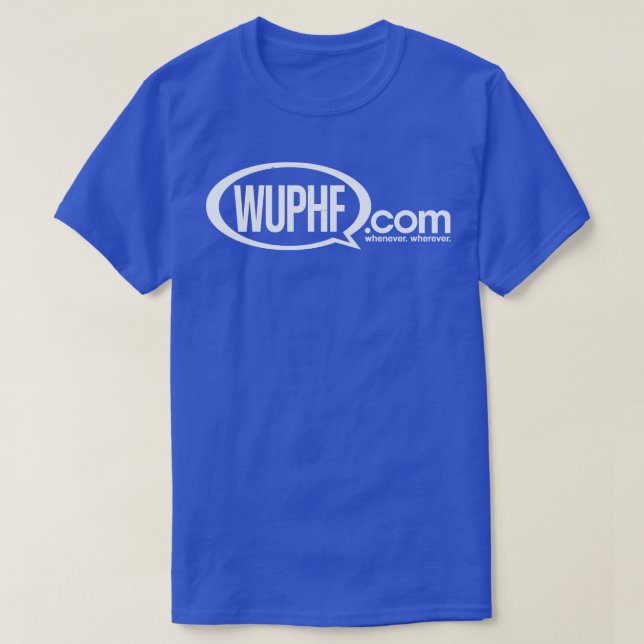 Camiseta WUPHFcom cuando quiera (Diseño del anverso)