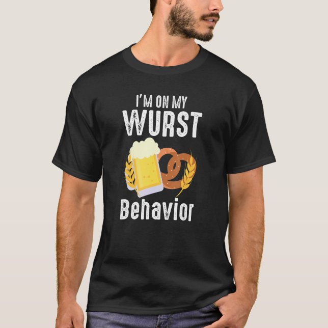 Camiseta Wurst Behavior  Quote German Festival (Anverso)
