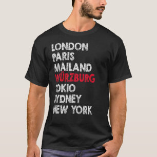 Camiseta Würzburg Metropolis Residencia Hogar Idea Orgullos