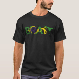 Camiseta Wushu Clásico Karate Ju-Jutsu Kung-Fu Bandera de B