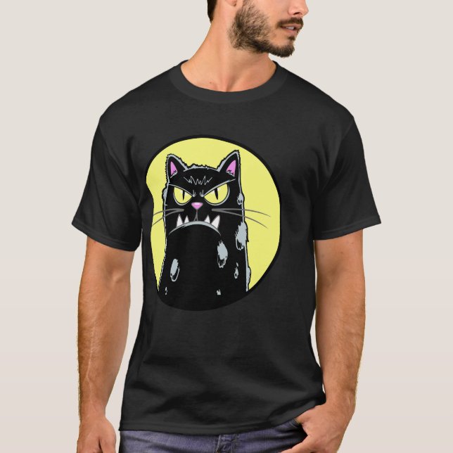Camiseta Wütende Katze (Anverso)