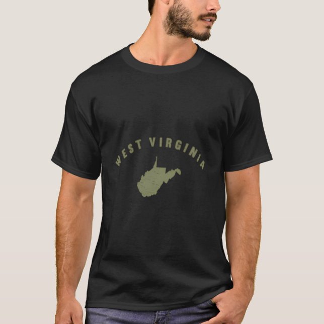 Camiseta Wv Home State Mens Sports West Virginia (Anverso)