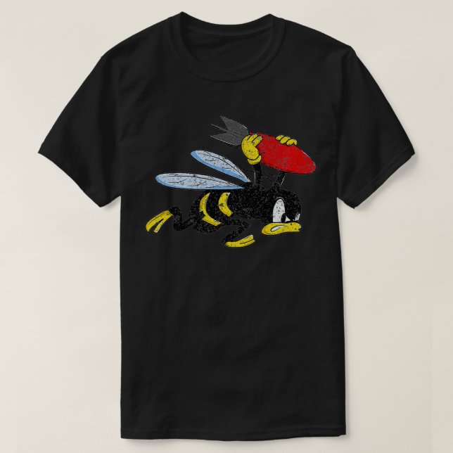 Camiseta WW2 21st Bombardment Squadron Bee Bomber Parche Pr (Diseño del anverso)