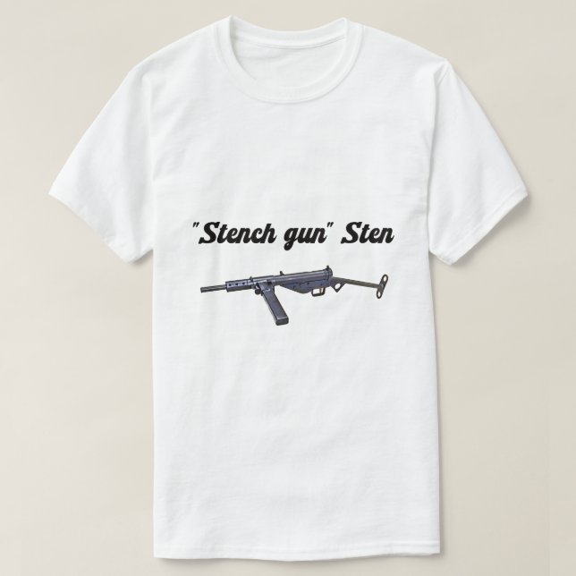 Camiseta WW2 British "Stench Gun" Sten MKII  (Diseño del anverso)