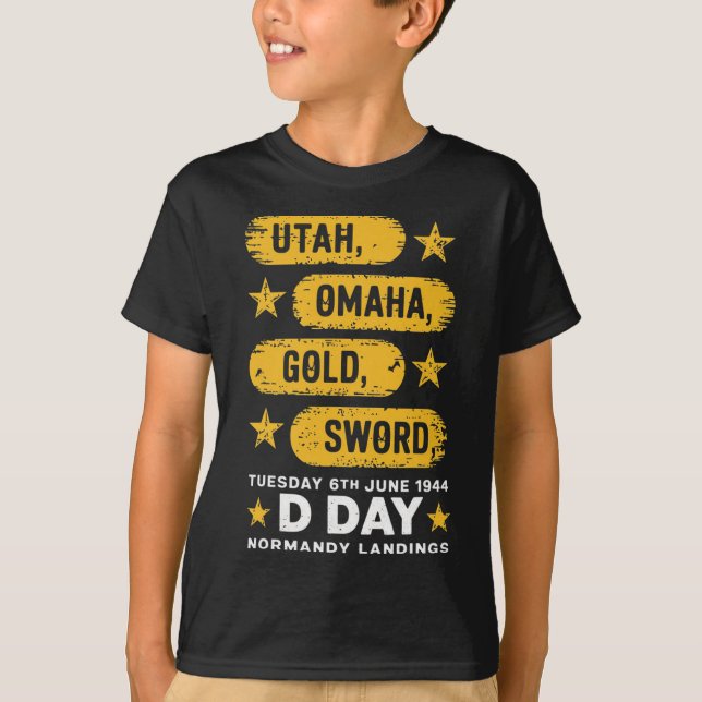 Camiseta Ww2 D Day Beats World War 2 Army Hero Normandy L (Anverso)