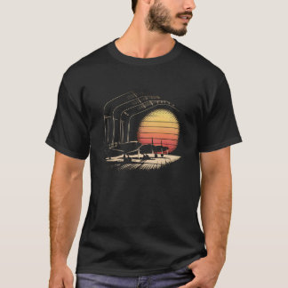Camiseta WW2 Warplanes Tshirt B-17 P51 Mustang F4U Corsair